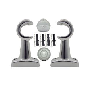 Suporte para Trilho de Cortina Cromado 28mm Bella Arte