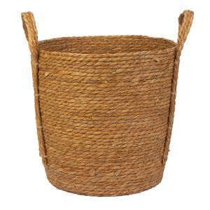 Cesta Decorativa Paille com Alça Natural 34X34X35cm Diagonal