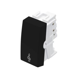 Módulo Pulsador Campainha 16A Habitat Black Fame