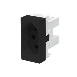 Módulo Tomada 2P+T 10A Habitat Black Fame