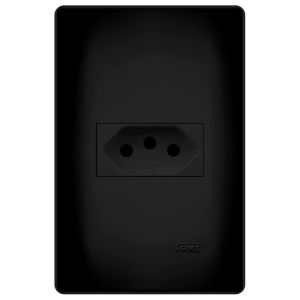 Módulo Tomada 2P+T 20A Habitat Black Fame