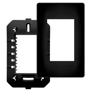 Placa 4X2 3 Seções Habitat Black Fame