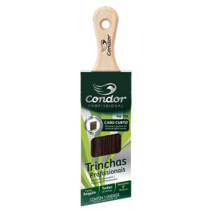 Pincel Trincha Sintética Angular Profissional Cabo Curto Condor