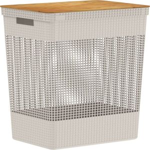 Cesto para Roupas 49L 455 BGF Bege Martiplast
