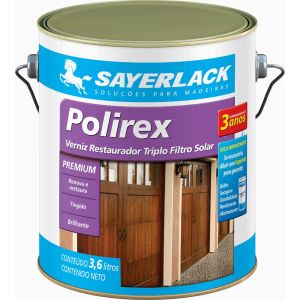 Verniz Triplo Filtro Imbuia 3,6L Polirex Brilhante Sayerlack