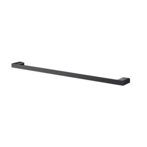 Porta Toalha Docolflat Onix 60cm Preto Fosco Docol