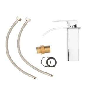 Torneira Misturador Monocomando para Banheiro de Mesa Bica Baixa 1/2 Bica Cromado Addra