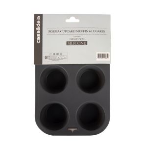 Forma de Silicone Para 6 Unidades 24x16x3,5cm Casa&Ideia