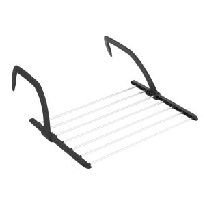 Varal Portátil 53x34,5x17,5cm Preto Casa&Ideia