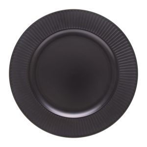 Sousplat Galles Radial 33cm Preto Copa&Cia