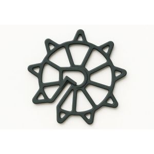 Espaçador Circular Universal 30mm Preto 3Z Injetados