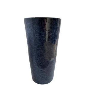 Cachepô Cerâmico Cilindro Liso N3 Azul Pacífico Fascino