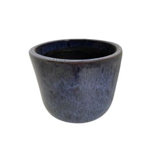 Cachepô Cerâmico Morumby N2 Azul Pacífico Fascino