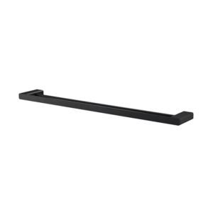 Porta Toalha Barra Docolflat Onix Preto Fosco 67cm Docol