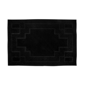 Tapete Capacho Simples 40x60cm Preto Diagonal