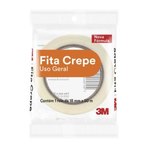 Fita Crepe 3M Tartan 1,8cmx50m Branca HB004622476