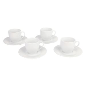 Jogo de Xícaras de Porcelana para Café 4 Peças 190ml Casa&Ideia