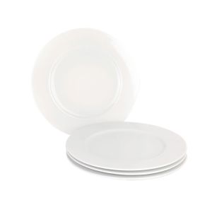 Jogo de Pratos de Porcelana para Lanche 4 Peças 21cm Casa&Ideia