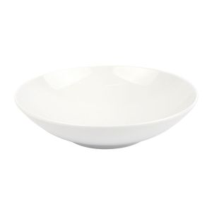 Prato de Porcelana Fundo 20cm Branco Casa&Ideia