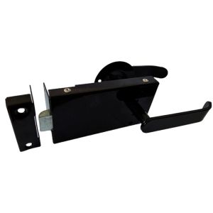 Fechadura para porta Corta-Fogo de Sobrepor Sem chave Preto Durati
