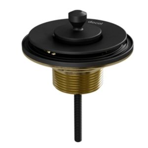 Válvula para Pia/Cuba DocolChroma Onix Universal 7/8" Preto Docol