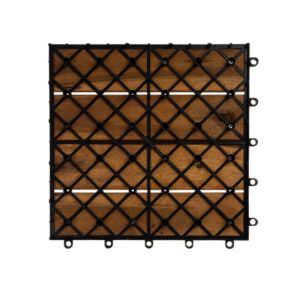 Deck Madeira Acácia Modular Quadrado 30x30x0,2cm  Fascino