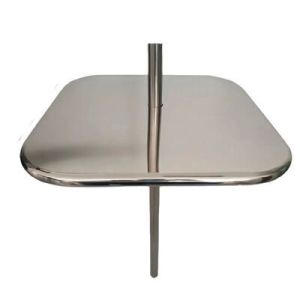 Mesa Quadrada Inox para Piscina Aço Polido Pooltec