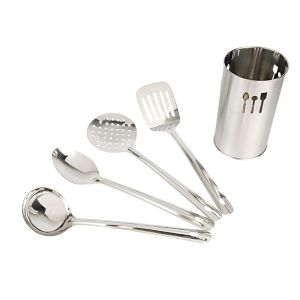 Jogo Utensílios 5pçs Inox Casa&Ideia