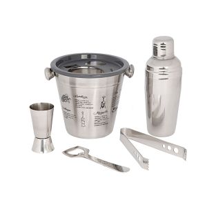 Kit Bar 5 Peças Inox Casa&Ideia