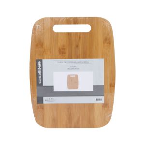 Tabua de Cozinha com Pegador Bambu 30x23cm Casa&Ideia