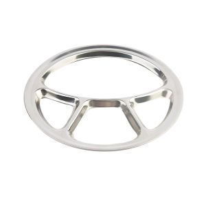 Petisqueira com 4 Divisorias Inox 22cm Casa&Ideia