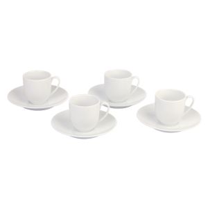 Jogo de Xícaras de Porcelana para Café Expresso 4 Peças 90ml Casa&Ideia