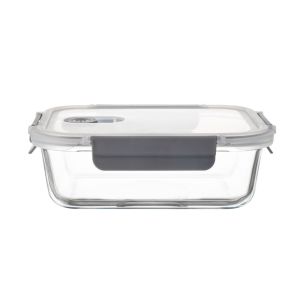 Pote de Vidro Hermético Com Tampa Plástica Reto 370ml Casa&ideia