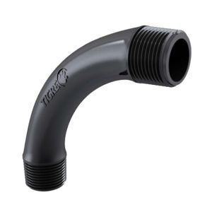 Curva 90° Longa Tigre 1.1/2" Preta
