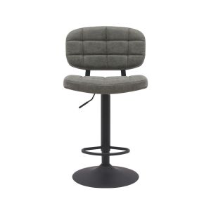 Banqueta Elegance Metal Cinza Diagonal