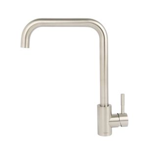 Torneira Misturador Monocomando para Cozinha de Mesa Bica Alta 1/2" Coral Aço Inox Addra