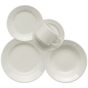 Jogo de Jantar 20 Peças Branco Oxford