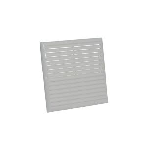 Grelha de Ventilação com Tela Quadrada 25x25 Branca Distak