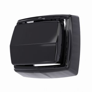 Acabamento para Válvula de Descarga Com Tecla Hydra Max Preto  1/2" Blukit