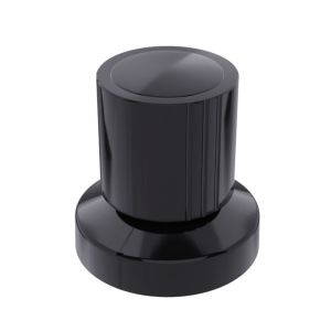 Acabamento para Registro C40 Simil Itapema 1/2" Preto Blukit