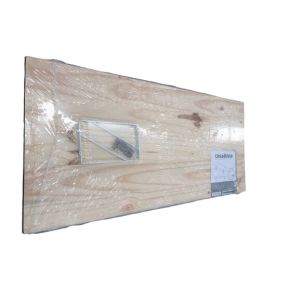 Kit Prateleira de Pinus Natural com Suporte 1,8x40x120 Casa&Ideia
