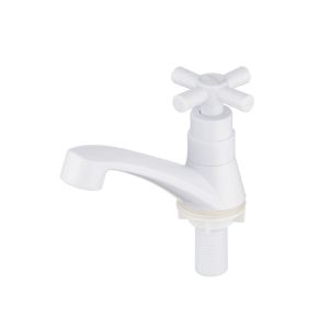 Torneira Lavatorio Baixa ABS Branco Hidrofama