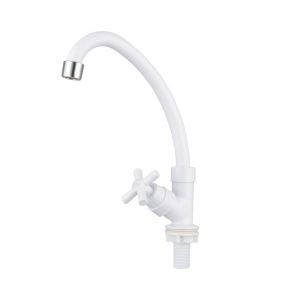 Torneira de Mesa ABS Cozinha Bancada Branco Hidrofama