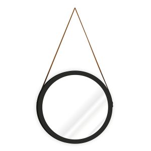 Espelho Adnet com Moldura 40cm Preto Diagonal
