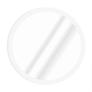 Espelho Redondo 40cm Branco Diagonal