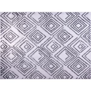 Tapete Classic Angra Polipropileno 1,00x1,50m Gelo e Chumbo J Serrano
