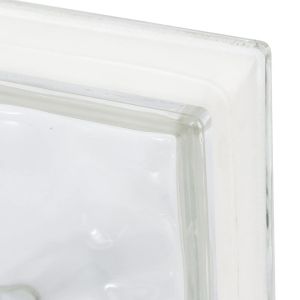 Tijolo Vidro 19x19x8cm Cloudy Clear Incolor Vitraltec
