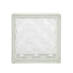 Tijolo Vidro 19x19x8cm Jewel Clear Incolor Vitraltec