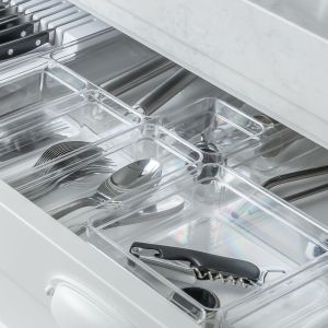Organizador de Gaveta Clear Acrílico 7,5x7,5x5,6cm Transparente Martiplast