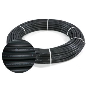 Mangueira Agua 1/2"x1,5mm Preto Verde 50m Fischer